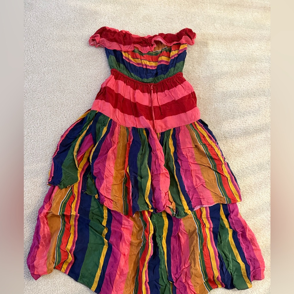 Farm rio striped midi dress size small - Picture 3 of 5